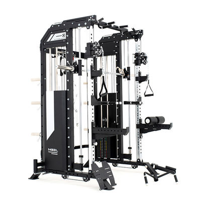 Full Smith Machine Powertec Gym All In One attrezzatura per esercizi con stack di pesi stazione multifunzione nera