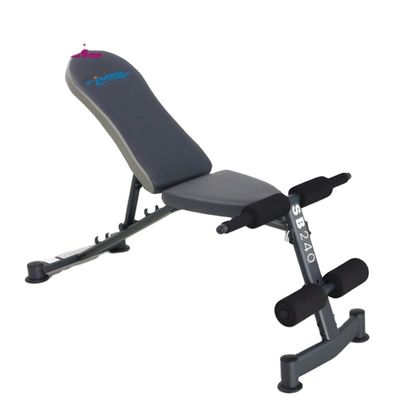 Attrezzatura fitness regolabile per palestra Ab Seduta su panchina per esercizi efficaci Grigio/Nero
