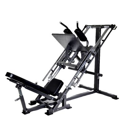 Grigio/Nero Gym Leg Press Hack Squat Machine LCL Supporto Regolabilità