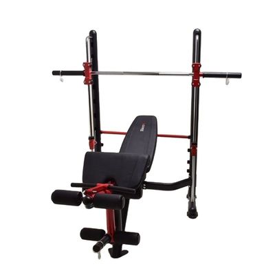 Apparecchiature da palestra per uomini rosso Squat Rack Peso sollevamento banco di allenamento