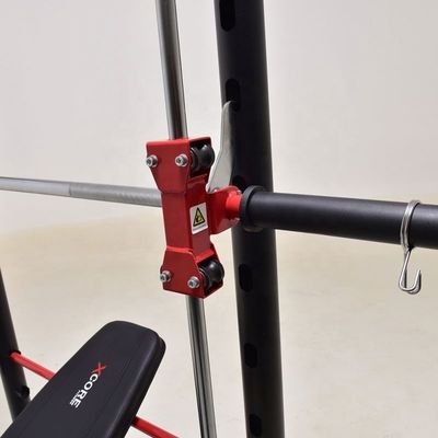 Apparecchiature da palestra per uomini rosso Squat Rack Peso sollevamento banco di allenamento