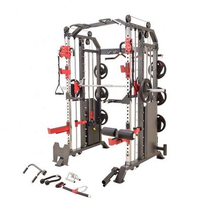 All In One Gym attrezzatura multifunzionale per palestra Power Rack Smith Machine con stack di pesi