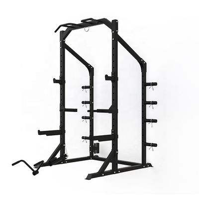 Allenatore multifunzionale Smith Machine Cable Crossover Gym con e design grigio/nero