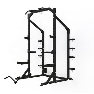 Allenatore multifunzionale Smith Machine Cable Crossover Gym con e design grigio/nero