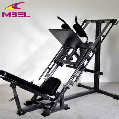 Attrezzature per palestra multifunzione per fitness leg press e hack squat in grigio/nero