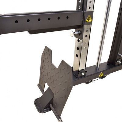 Fitness rack in grigio argento per allenamento tutto in uno