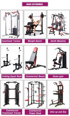 Bench di servizio regolabile per attrezzature per il fitness del corpo Dimensioni assemblate 1610*630*1310 mm