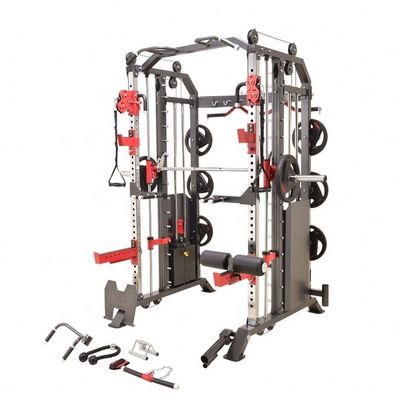 2024 Matt nero uomo 3 in 1 Fitness Power Rack Multifunzionale Allenatore Smith Machine