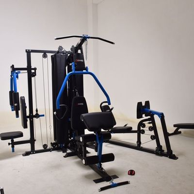 Macchina di esercizio di forza multiuso personalizzabile per palestra a casa in design grigio chiaro