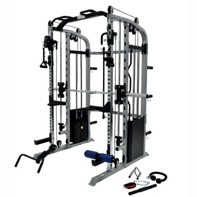 Deluxe Single Station Home Gym con copertura Grigio/Nero attrezzature per il fitness a casa