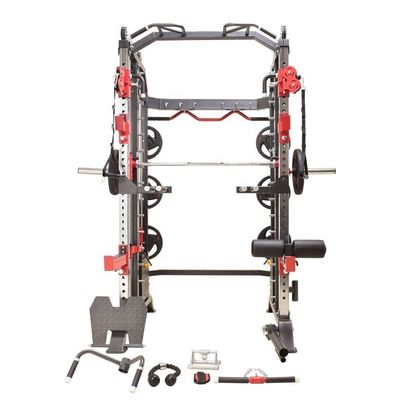 Equipaggiamento di fitness grigio scuro Power Rack Multi Smith Machine per allenatore funzionale