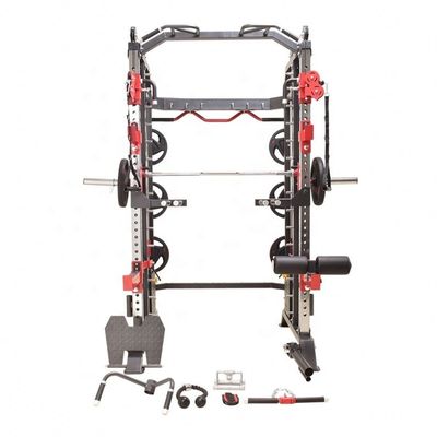 Equipaggiamento di fitness grigio scuro Power Rack Multi Smith Machine per allenatore funzionale