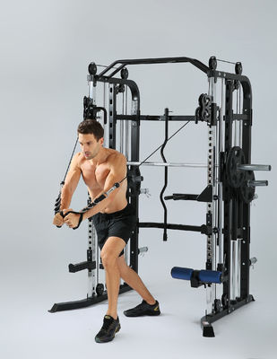 Red Multifunctional Trainer Smith Machine per uomini attrezzature per allenamento a casa e in palestra