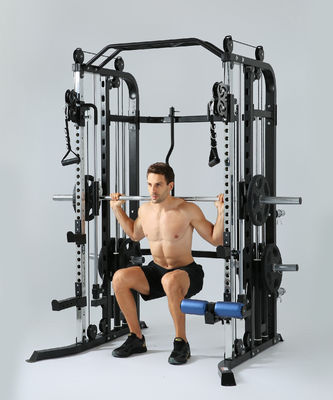 Red Multifunctional Trainer Smith Machine per uomini attrezzature per allenamento a casa e in palestra