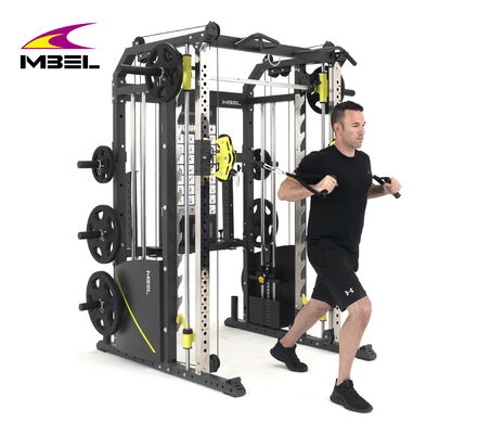Scaffaletto per squat regolabile a cavo per palestra multifunzione personalizzato con 90 libbre di peso