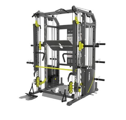 Attrezzature per palestra a potenza regolabile per uso commerciale Allenatore funzionale Smith Machine Squat Rack