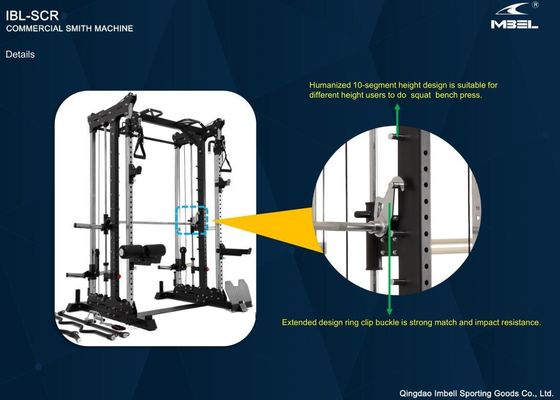 Unisex multifunzionale attrezzatura per palestra una stazione squat rack Smith macchina per il fitness