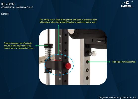 Allenatore di palestra integrato multifunzionale Smith Machine per esercizi a casa e in palestra