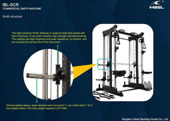 Allenatore di palestra integrato multifunzionale Smith Machine per esercizi a casa e in palestra