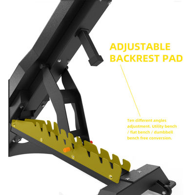 1210x742x450mm Body Building Fitness Equipment Panchina regolabile per uso commerciale e domestico