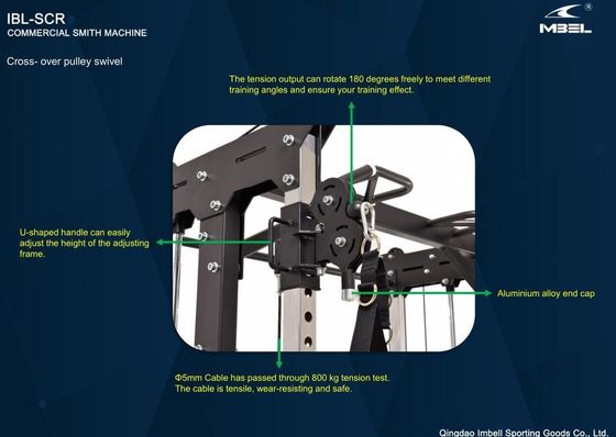 Allenatore di palestra integrato multifunzionale Smith Machine per esercizi a casa e in palestra