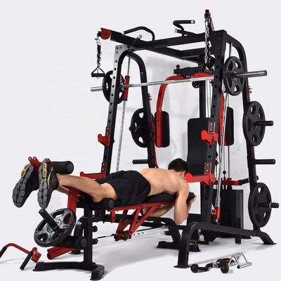 Allenatore multifunzionale con Smith Machine Squat Rack per l'allenamento di forza unisex