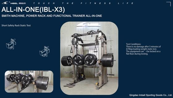 Macchina Smith Commerciale Multifunzionale Home Gym Squat Rack Stile Moderno Garantito