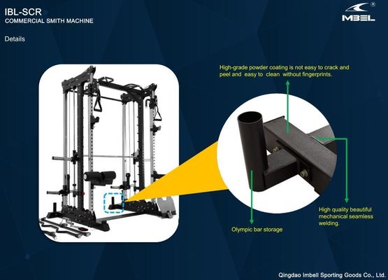 1408*2121*2290 Rack di potenza commerciale Smith Machine usata per allenamento di forza in palestra