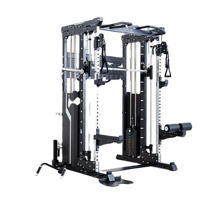 Unisex allenamento di forza completo attrezzature per il fitness Mezzo scaffale Power Cage Home Gym Multifunzionale Smith Machine Squat Rack