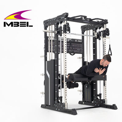 Unisex allenamento di forza completo attrezzature per il fitness Mezzo scaffale Power Cage Home Gym Multifunzionale Smith Machine Squat Rack