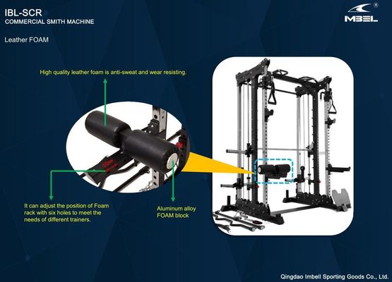 Unisex allenamento di forza completo attrezzature per il fitness Mezzo scaffale Power Cage Home Gym Multifunzionale Smith Machine Squat Rack