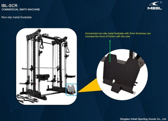 Unisex allenamento di forza completo attrezzature per il fitness Mezzo scaffale Power Cage Home Gym Multifunzionale Smith Machine Squat Rack