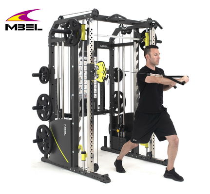 Matt nero attrezzatura sportiva Power Squat Rack Mutli Function Station Smith Machine KW 320 KGS