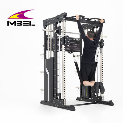 Bodybuilding Multifunzionale Pull Up Bar Smith Machine Squat Rack con Pulley per Cavi